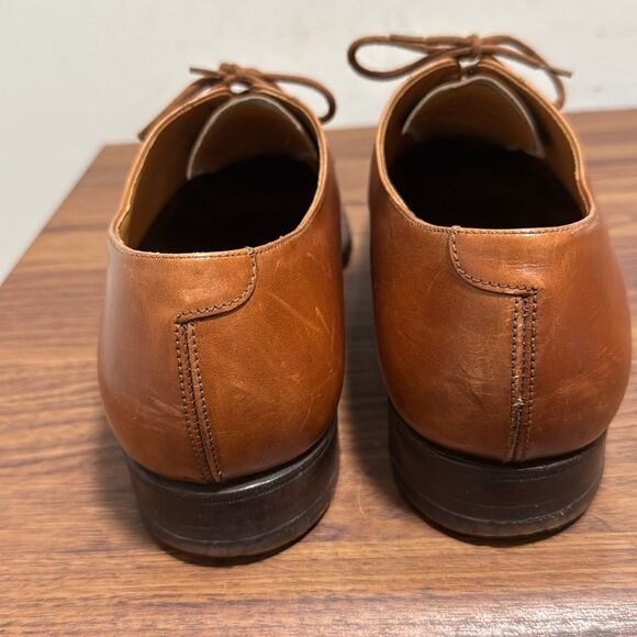 Peal & Co. for Brooks Brothers Walnut Leather Cap Toe Oxfords. Size 10D. - Picture 3 of 7